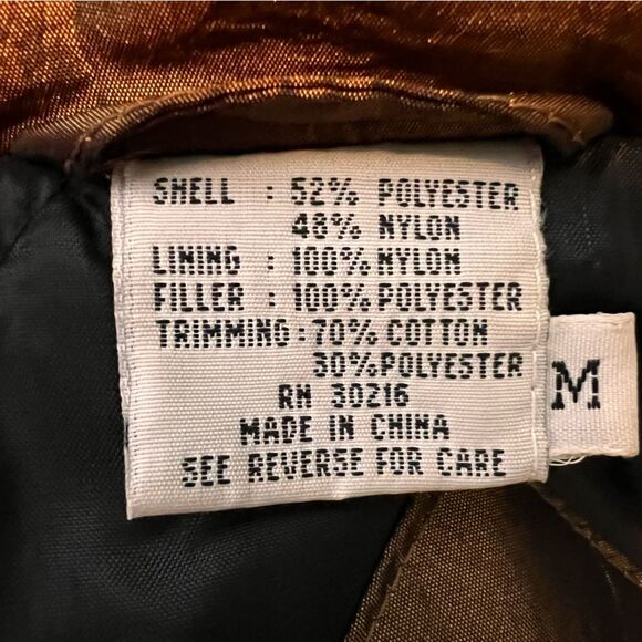 Vintage Otello Pelle Multicolor Quilted Jacket Medium Jewel Tones Ski Winter - Picture 3 of 16